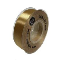 סרט סאטן 2 ס"מ 22 מטר - דופן שקוף - זהב כהה | חנות מקוונת ALONIT