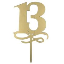 טופר בר מצווה לעוגה זהב | חנות מקוונת ALONIT