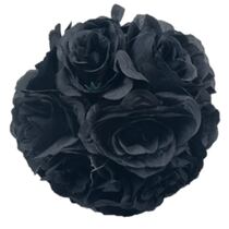 כדור פרחים לעיצוב שולחן שחור | חנות מקוונת ALONIT