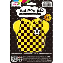 בלון מיילר "26 חולצת כדור רגל צהוב / שחור | חנות מקוונת ALONIT