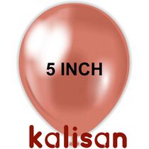 חבילת בלוני גומי 5 אינטש כרום רוז גולד KALISAN 5007 | חנות מקוונת ALONIT