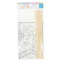 דגל שמחת תורה + מקל לצביעה 41 סמ 10 יח | חנות מקוונת ALONIT