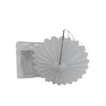 קישוט לסוכה נפתח מניפה לבנה לצביעה 20 סמ 6 יח | חנות מקוונת ALONIT