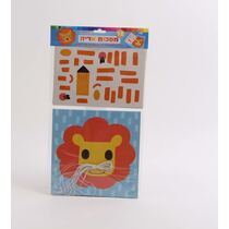 מסכות אריה + מדבקות וגומי לקשירה 22X22 סמ 10 יח | חנות מקוונת ALONIT