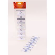 מדבקות מגן דוד מלבן 8X26 סמ 7 יח, фото 