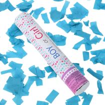 תותח קונפטי 30 ס"מ כחול, фото 