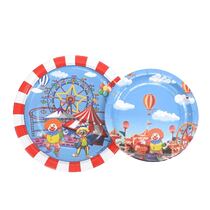 צלחות נייר ארוז 8 יח' סט קרקס קטן | חנות מקוונת ALONIT