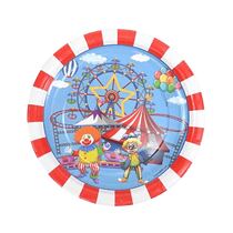 צלחות נייר ארוז 8 יח' סט קרקס בינוני | חנות מקוונת ALONIT