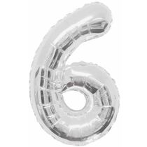 בלון מיילר 34 אינטש מספר 6 כסף | חנות מקוונת ALONIT