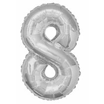 בלון מיילר 34 אינטש מספר 8 כסף | חנות מקוונת ALONIT