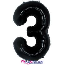 בלון מיילר 34 אינטש מספר 3 שחור | חנות מקוונת ALONIT