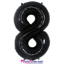 בלון מיילר 34 אינטש מספר 8 שחור | חנות מקוונת ALONIT