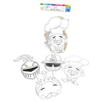 מסכות לצביעה רובוט ואביר + גומי18 יח | חנות מקוונת ALONIT