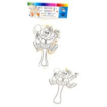 ליצן בלון עץ + פעמון 16X10.5 סמ 10 יח | חנות מקוונת ALONIT