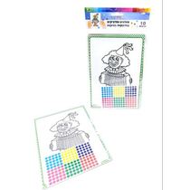 ערכות צובעים ומדביקים ליצן אקורדיון 21X14.5 סמ 10 יח | חנות מקוונת ALONIT