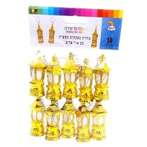 מחזיק מפתחות עששית זהב עם אור אדום 6 סמ | חנות מקוונת ALONIT