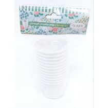 עציץ פלסטיק לשתילה לבן 7X6 סמ 12 יח | חנות מקוונת ALONIT