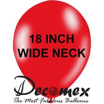 חבילת בלוני גומי 18 אינטש אדום פיה רחבה DECOMEX 110 | חנות מקוונת ALONIT