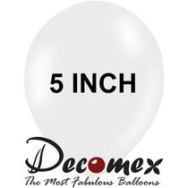 חבילת בלוני גומי 5 אינטש לבן 100 DECOMEX | חנות מקוונת ALONIT