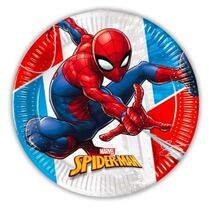 צלחות נייר 20סמ 8 יח - ספיידרמן לוחם הפשע, фото 