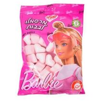 מרשמלו לבבות ורוד לבן ברבי 150 גרם - תות שדה | חנות מקוונת ALONIT