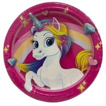 מארז צלחות חד פעמי חד קרן | חנות מקוונת ALONIT