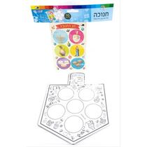 מעץ סביבון נייר + 10 דף מדבקות 47X22 סמ 10 יח | חנות מקוונת ALONIT