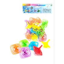 סביבון ספירלה פלסטיק צבעוני 5 סמ 18 יח | חנות מקוונת ALONIT