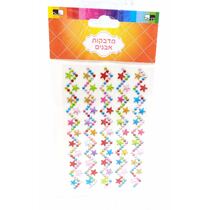 דף מדבקות אבנים פרחים עלים 19.5X10 סמ, фото 