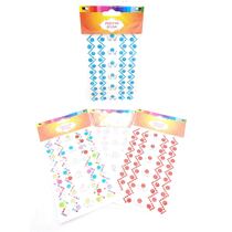 דף מדבקות אבנים פרחים עלים 19.5X10 סמ, фото 