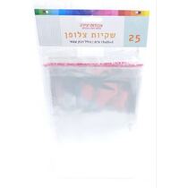 חבילת צלופן 25 יח כולל דו צדדי 15X20 + 3 סמ | חנות מקוונת ALONIT
