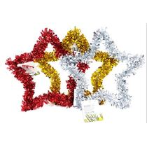 קישוט סוכה כוכב מטאלי צבעוני 35 סמ, фото 