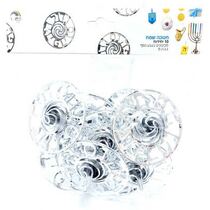 מעץ סביבון פלסטיק כסף (נ.ג.ה.פ) 9 סמ 10 יח | חנות מקוונת ALONIT