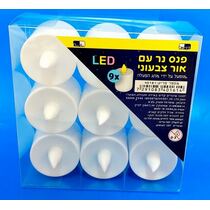 פנס LED לבן נר אור צבעוני PVC פי וי סי 5 סמ 9 יח | חנות מקוונת ALONIT