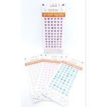 מדבקות יהלום לבבות בלוח 23X10 סמ, фото 
