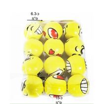 מארז 12 כדורי ספוג 6.3 ס"מ אימוג’י צהוב | חנות מקוונת ALONIT