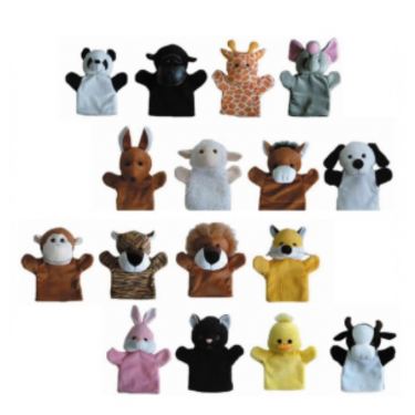 בובת כפפה חיות מעורב | חנות מקוונת ALONIT