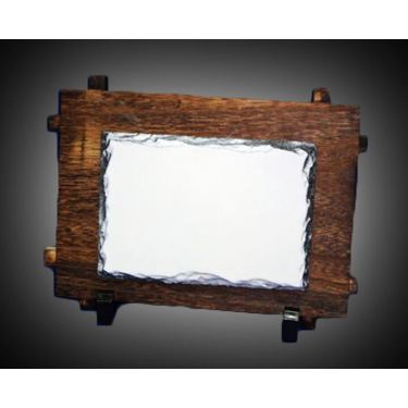 אבן בזלת מבריקה לסובלימציה+מעמד 14 ס"מ | חנות מקוונת ALONIT