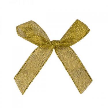 חבילת 12 פפיון בד + תיל קשירה זהב | חנות מקוונת ALONIT