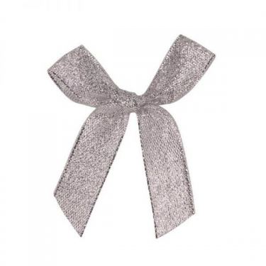 חבילת 12 פפיון בד + תיל קשירה כסף | חנות מקוונת ALONIT