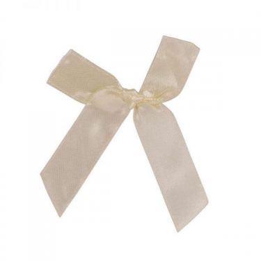 חבילת 12 פפיון בד + תיל קשירה ר.1.5 ס"מ - קרם | חנות מקוונת ALONIT