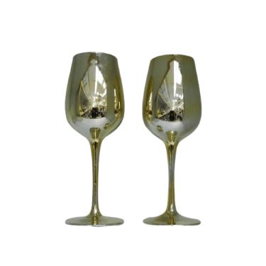 כוס יין זהובה 23 ס"מ כולל מיתוג | חנות מקוונת ALONIT