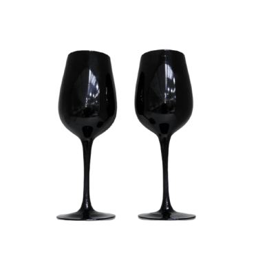 כוס יין שחורה 23 ס"מ כולל מיתוג | חנות מקוונת ALONIT