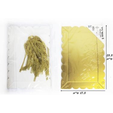 מארז 5 מגשי נייר זהב מארז 5 מגשי נייר זהב | חנות מקוונת ALONIT