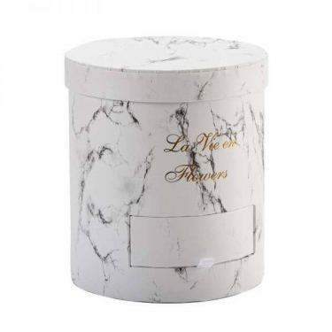 קופסאת קרטון פי וי סי מגירה לבן שיש | חנות מקוונת ALONIT