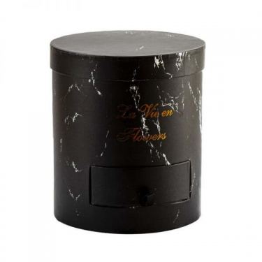 קופסאת קרטון פי וי סי מגירה שחור שיש קופסאת קרטון פי וי סי מגירה שחור שיש | חנות מקוונת ALONIT