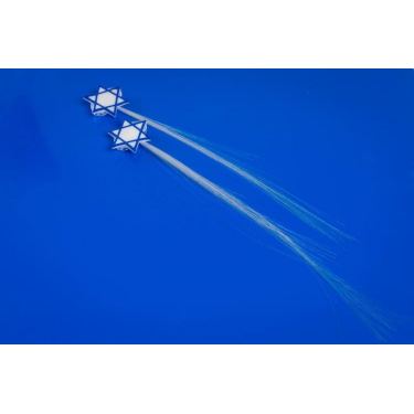 סיכת סיבים אורות מגן דוד | חנות מקוונת ALONIT