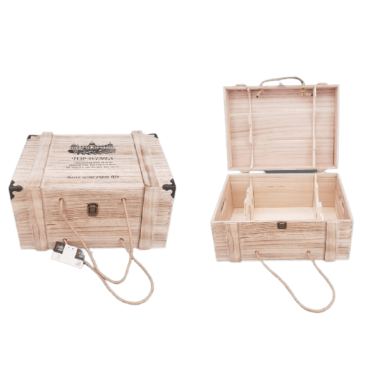 ארגז עץ ל-6 בקבוקים 19*27*37 | חנות מקוונת ALONIT