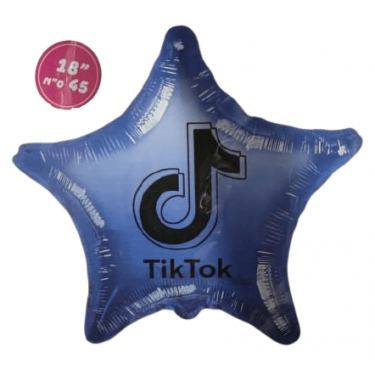 בלון מיילר לניפוח כוכב טיקטוק כחול | חנות מקוונת ALONIT