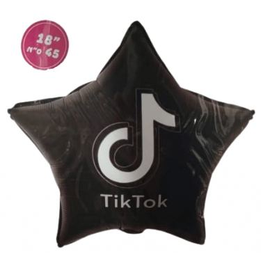 בלון מיילר לניפוח כוכב טיקטוק שחור | חנות מקוונת ALONIT